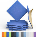 12 Pack Acoustic Panels Self Adhesive Sound Proof Foam, High Density Sound Acoustic Panel, 12X12X0.4 Inch Square Panels in Home, Office, Reccording Room, Studio,and more(Sky Blue) by Amantech