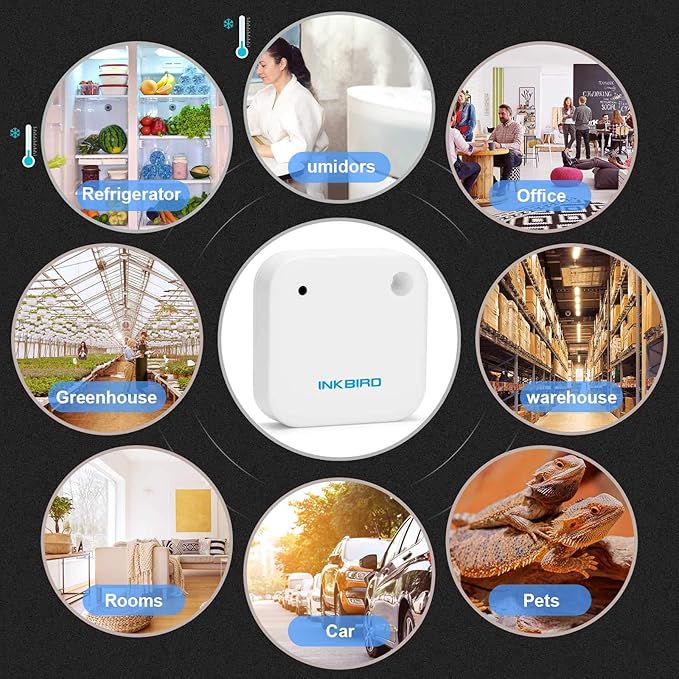Inkbird Wireless Thermometer Humidity and Temperature Monitor, IBS-TH2 Freezer Thermometer Bluetooth Temperature Sensor Smart, with APP for Android and iOS (Temperature and Humidity Sensor) - Image 8