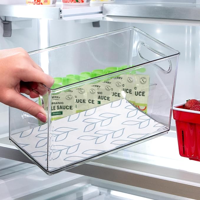 Refrigerator Liners, Shelf Liner, Absorbent Fridge Liners, 12 Inch x 24 Inch, Slate Leaf Print, 6 Pack - Image 5