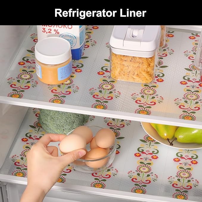 Cooyes Shelf Liner – Non-Slip Cabinet & Drawer Liner for Kitchen – Non-Adhesive Waterproof Shelf Paper with Modern Pattern – Durable EVA Cabinet Mat – Easy to Cut (Sunflower,17.5" W x 78.7" L) - Image 8
