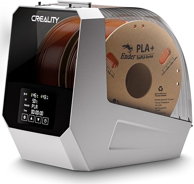 2025 Official Space Pi Filament Dryer Plus, 2 Rolls 3D Printer Filament Dry Box with 360° PTC Fast Heating, 4'' LCD Touch Screen, Filament dehydrator Fits 1.75/2.85mm PLA PETG ABS Filament by YOOPAI