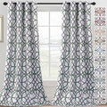 H.VERSAILTEX Blackout Curtains 96 inch Length 2 Panels Set Thermal Curtains & Drapes Window Treatment Noise Reducing Geometric Modern Grommet Living Room Curtains for Bedroom - Ivy and Gray by HVERSAILTEX