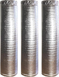 AMERIQUE 600SQFT Premium Silver Chrome 3MM Thick Super Quiet Floor Underlayment Padding with Tape & Vapor Barrier 3-in-1 Heavy Duty (200SQFT/Roll, Pack of 3 Rolls) by AMERIQUE