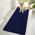 OLANLY Dog Door Mat for Muddy Paws 70x35, Absorbs Moisture and Dirt, Absorbent Non-Slip Washable Doormat, Quick Dry Chenille Mud Mat for Dogs, Entry Indoor Entryway Carpet for Inside Floor, Navy Blue by OLANLY