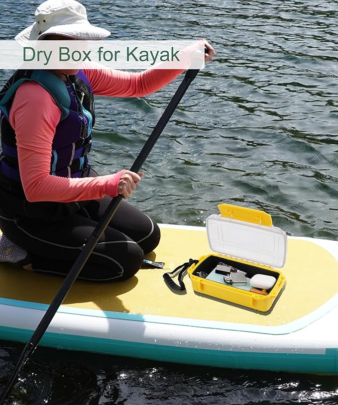 Waterproof Box Dry Box for Kayaking Boat Waterproof Storage Box, Water Tight Container Protective Case 8.5" L x 5" W x 2.8" H - Image 3