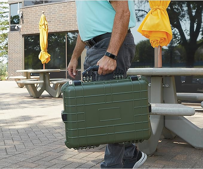 Strongway 20In. Plastic Waterproof Storage Case, Green, Model# Mj-6060_Grn - Image 9