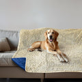 Muddy Mat® Dog Blanket - Chenille Water Absorption Blanket for Bed & Couch Cover for Dogs Washable, Anti-Slip Soft and Durable Furniture Protector for Dogs - Beige 29"x40" by MuddyMat%C2%AE