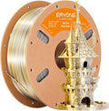 ERYONE Silk Dual Color PLA Filament 3D Printer 1.75mm +/- 0.03mm, Bicolor Filament Two Tone PLA 1KG(2.2lbs) Cardboard Spool, Gold Silver by ERYONE