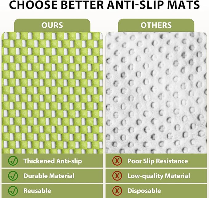 Shelf Liners for Cabinets-Drawer Liner Cabinet Liners for Shelves Kitchen,Non-Adhesive,Non-Slip,Green,12 x 48 inch - Image 7