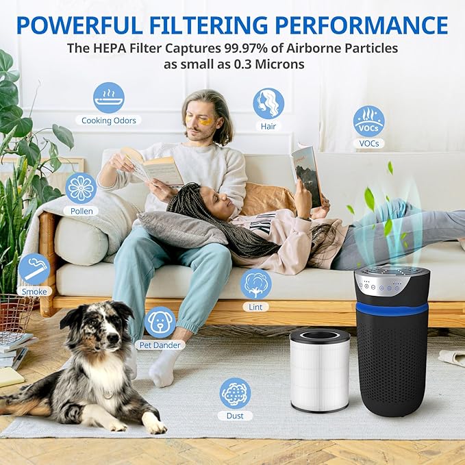 AP-T20 Replacement Filter Compatible with Homedics AP-T20 Air Purifier Filter, 3-in-1 Total Clean Tower Higher Grade Type Filters Replacement for AP-T20WT AP-T20BK, Part#AP-T20FL, 2 Pack - Image 4