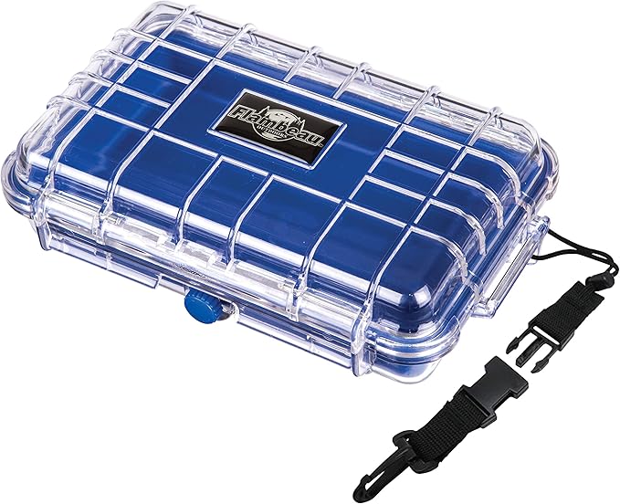 Flambeau Outdoors 402HD HD Tuff Box 400 with Zerust Anti-Corrosion Liner, Dry Box Storage, Medium, Blue/Clear by FlambeauOutdoors