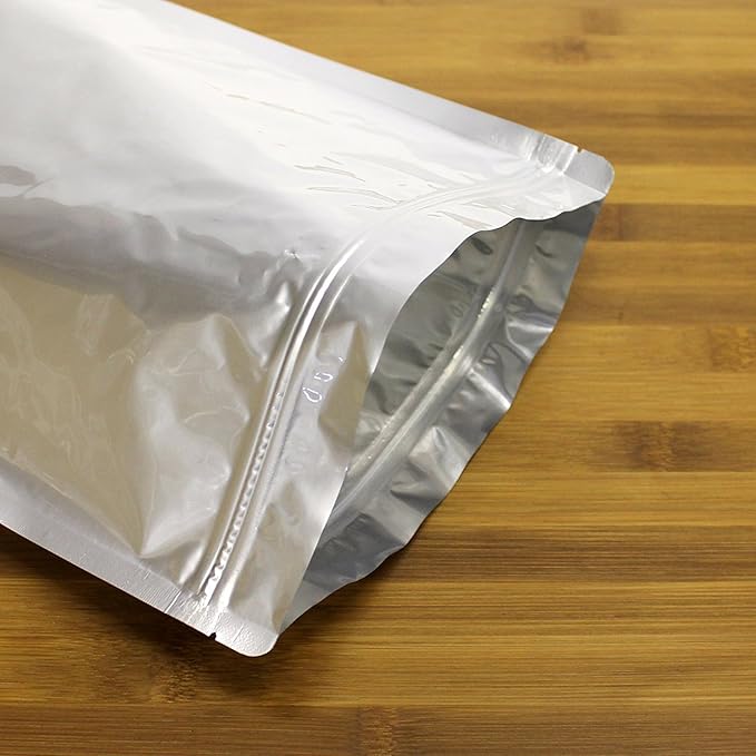 AwePackage 1.5 Gallon Mylar Aluminum Foil Zipper Bag for Long Term food storage and collectibles - vacuum seal(100, 1.5 Gallon(12x16")) - Image 5