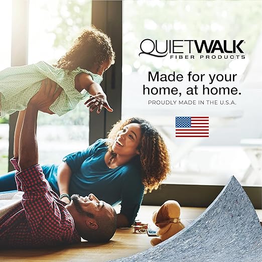 QuietWalk Underlayment 360 sq ft – 3 mm Thick – for Laminate & Hardwood Floors – Approved for Pre-Attached Pad – Recycled Fiber – Floating Install – Sound & Moisture Barrier – Made in USA - Image 3