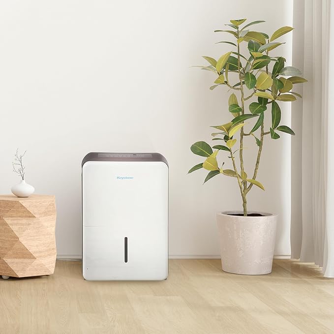 Keystone Energy Star 22-Pint Portable Dehumidifier for Large Rooms up to 1,500 Sq.Ft. with Auto-Shutoff & Timer, Quiet and Moisture Absorber For Basement, Garage, Living Room - Image 2