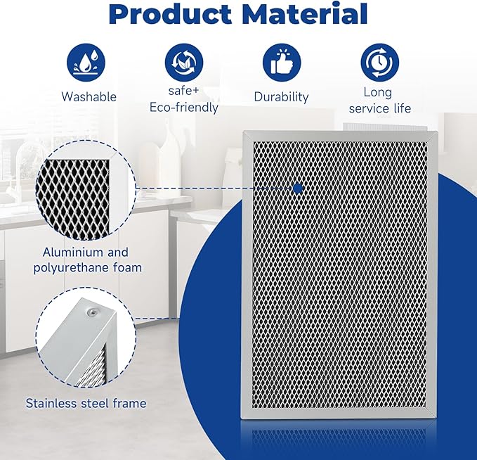 2-Packs 5695 Washable MERV 8 Dehumidifier Filter 8x12x1 Compatible with AprilAire Whole-House Models 1820 1820Z E070 E070KZ E070KZM E070N E070T E070Z Replacement Filter - Image 5