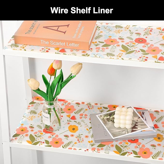 Cooyes Shelf Liner – Premium Non-Adhesive Cabinet & Drawer Liner for Kitchen – Waterproof Shelf Paper with Modern Pattern – Durable EVA Cabinet Mat – Easy to Cut （24" W x 120" L） - Image 5
