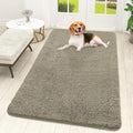 OLANLY Dog Door Mat for Muddy Paws 59x32, Absorbs Moisture and Dirt, Absorbent Non-Slip Washable Doormat, Quick Dry Chenille Mud Mat, Entry Indoor Entryway Carpet for Inside Floor, Warm Taupe by OLANLY