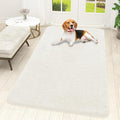 OLANLY Dog Door Mat for Muddy Paws 59x32, Absorbs Moisture and Dirt, Absorbent Non-Slip Washable Doormat, Quick Dry Chenille Mud Mat for Dogs, Entry Indoor Entryway Carpet for Inside Floor, Ivory by OLANLY