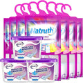 NATRUTH Moisture Absorber 7 HangingPackets（9.8oz*7）+ 3 Portable Boxs (10.5oz*3), Dehumidifiers with Lavender, Desiccant Hanging Bag Use for Kitchen Bathroom Wardrobe, Eliminates Odors, Odor Absorber by HOME
