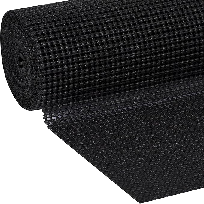 Duck Brand Select Grip Easy Liner Shelf and Drawer Liner, Non-Adhesive, 12-Inch x 10-Feet, Black - Image 2