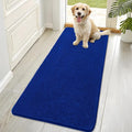 OLANLY Dog Door Mat for Muddy Paws 70x32, Absorbs Moisture and Dirt, Absorbent Non-Slip Washable Doormat, Quick Dry Chenille Mud Mat for Dogs, Entry Indoor Entryway Carpet for Inside Floor, Royal Blue by OLANLY