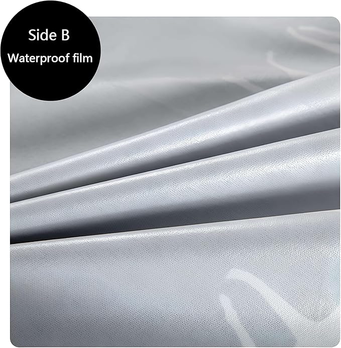 SIELUNO Waterproof Bed Sheet Flat Sheets Lightweight, Mattress Protector Sheet Bed Cover, Furniture Protector Covers for Queen Size Bed-H-230x300cm(90x118in) - Image 2