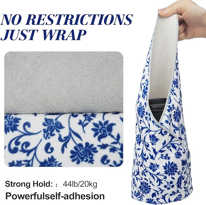 15 in Camera Wrap with Pouch,Lens Protective Wrap,Anti-scratch Anti-dust, Flexible Wrapper Camera Travel Accessories for DSLR Mirrorless Camera Lens(Flower texture) - Image 4