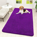 OLANLY Dog Door Mat for Muddy Paws 59x32, Absorbs Moisture and Dirt, Absorbent Non-Slip Washable Doormat, Quick Dry Chenille Mud Mat for Dogs, Entry Indoor Entryway Carpet for Inside Floor, Purple by OLANLY