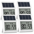 Digital Indoor Thermometer & Hygrometer, Light Powered (No Rechargeable Batteries Runs Only on Real-time Light Exposure) Solar Indoor Temperature and Humidity Monitor, Humidity Gauge by BaldrInc