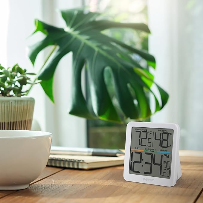 La Crosse Technology 302-1408-TBP Indoor Comfort Meter with Time & Date - Image 6