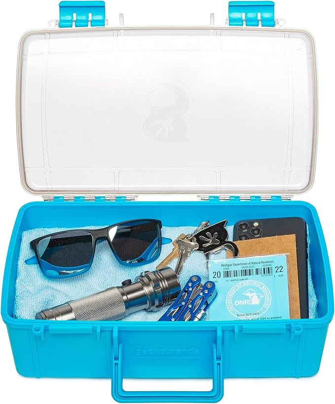 geckobrands Waterproof Dry Box with Silicone Liner – Durable, Dust-Proof, Crush-Proof Storage for Electronics and Gear - Image 3