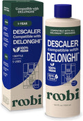DeLonghi Compatible Descaling Solution. Clean & Descale your DeLonghi Coffee Maker. Single Bottle. Eco-Friendly Concentrated Formula. Carbon Neutral Cleaner Descaler Solution by Roobi