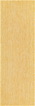Unique Loom Collection Casual Transitional Solid Heathered Indoor/Outdoor Flatweave Area Rug (2' x 6' 1" Runner, Corn Harvest Yellow) by UniqueLoom