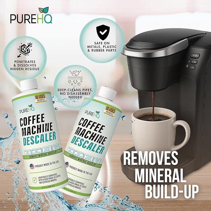 Coffee Machine Descaler (2 Pack) - 20 Uses - Keurig Descaling Solution - Universal Descaler for Keurig, Nespresso, Delonghi, Breville and All Single Use Coffee and Espresso Machines - Made in USA - Image 9