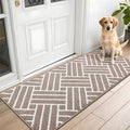 OLANLY Runner Indoor Door Mat, 59x23 Inch, Dirt Resistant and Absorbent, Non-Slip Rubber Backing Floor Mats, Easy Clean Low-Profile Doormat for Entryway, Front Door, and Inside Entrance, Brown by OLANLY
