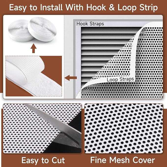 BJADE'S Sound Deadening Kit for Vent,Soundproofing Mats and Vent Covers for Reducing Noise and Dampening Vibration of HVAC Vent & Duct,Including 2 Pcs Sound Deadening Mat and 10"× 14" Vent Covers - Image 6
