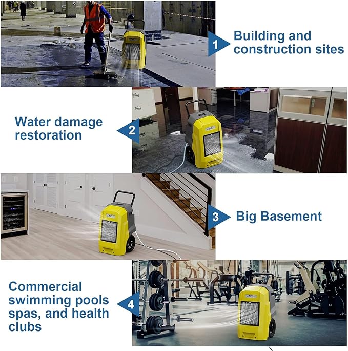 ALORAIR 180 Pints Commercial Dehumidifier with Pump Drain Hose, Smart Wi-Fi Dehumidifier for Large Basement, Industrial or Commercial Space, Smart Wi-Fi, 5 Years Limited Warranty - Image 6