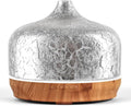 Porseme 500ml Essential Oil Diffuser Silver Plated Glass Aromatherapy Ultrasonic Humidifier - Auto Shut-Off, BPA Free for Home Hotel Yoga SPA Gift by Porseme