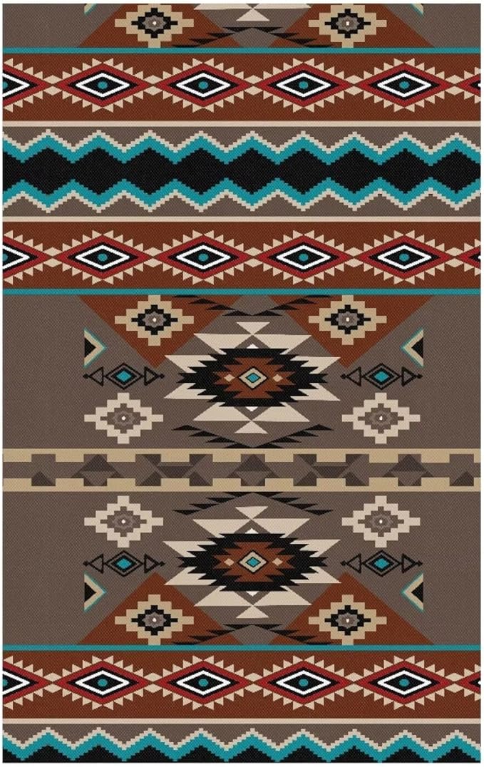 Brown Aztec Headrest Cover for Small Recliner Washable Couch Protective Cover Wear Resistant Headrest Sofa Protector Fashion Theater Seat Loveseat Home Decor - Image 6