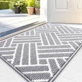 OLANLY Indoor Door Mat, 32x20 Inch, Dirt Resistant and Absorbent, Non-Slip Rubber Backing Floor Mats, Easy Clean Low-Profile Doormat for Entryway, Front Door, and Inside Entrance, Light Grey by OLANLY