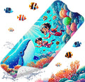 XIYUNTE Baby Bath Mat for Tub Non Slip Kids Bath Mat - 40''x16'' Extra Long Cartoon Coral Baby Bath Tub Mat Eco-Friendly Toddler Bath Mats with Suction Cups & Drain Holes Easy to Clean & Easy Drying by XIYUNTE