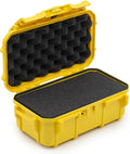 Evergreen 57 Waterproof Dry Box Protective Case with Pick & Pluck Foam - Travel Safe/Mil Spec/USA Made - for Cameras, Phones, Hiking, Boating, Water Sports, Action Cams (Yellow) by EvergreenCases