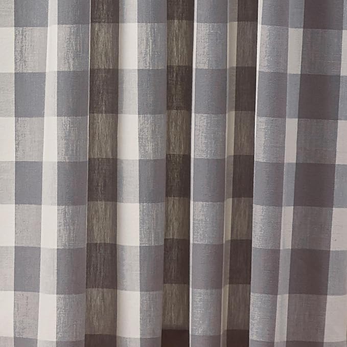 Park Designs Grey Buffalo Check Unlined Valance 14x72 - Image 3
