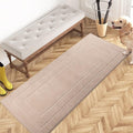 PURRUGS Dirt Trapping Door Mat 24" x 59", Non-Slip/Skid Machine Washable Entryway Rug, Dog Doormat, Super Absorbent Welcome Mat for Muddy Wet Shoes and Paws, Beige by PURRUGS