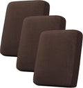 H.VERSAILTEX Velvet Stretch Couch Cushion Cover Plush Cushion Slipcover for Chair Loveseat Sofa Cushion Furniture Protector Seat Cushion Sofa Cover (3 Piece Sofa Cushion Covers, Brown Striped) by HVERSAILTEX