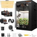Spider Farmer SF4000 Grow Tent Kit Complete 4x4x6.6ft Samsung LM301H EVO LED Diodes, 450W Grow Light Complete System Grow Tent Set 48"x48"x80" with 6" Ventilation System GGS Smart Controller 2025 by SpiderFarmer