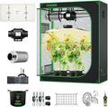 VIVOSUN Grow Tent Kit 2x4 Complete System, WiFi-Controlled Grow System with Full Spectrum LED Grow Light, Automatic Ventilation, GrowHub Outlet A22 with Temperature and Humidity Sensor by VIVOSUN
