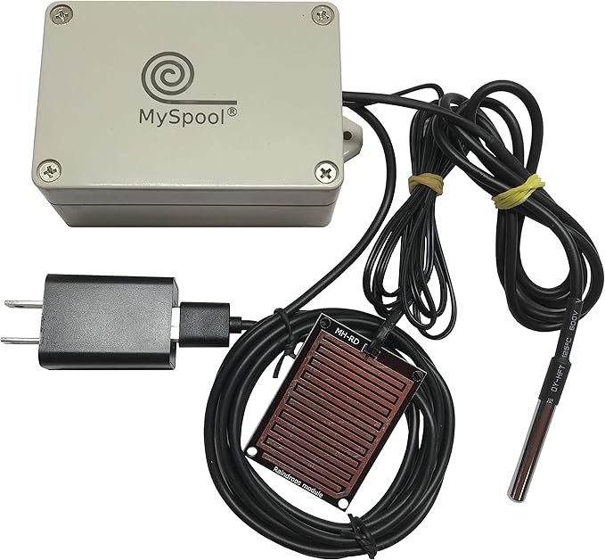 Water and Temperature Alert with Text Message and Email Notifications, Dual sensors by MySpool