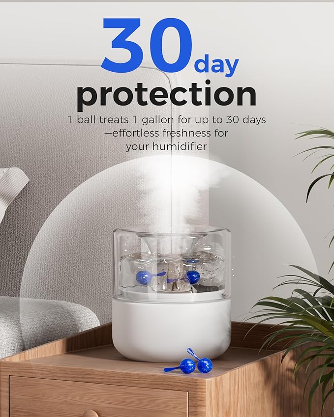 ZhenD 16 Pack Humidifier Cleaner Anti-Scale Balls: Stop White Dust, Extend Humidifier Life, Prevents Hard Water Build-Up, Easy Use - Image 5