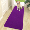 OLANLY Dog Door Mat for Muddy Paws 70x24, Absorbs Moisture and Dirt, Absorbent Non-Slip Washable Doormat, Quick Dry Chenille Mud Mat for Dogs, Entry Indoor Entryway Carpet for Inside Floor, Purple by OLANLY
